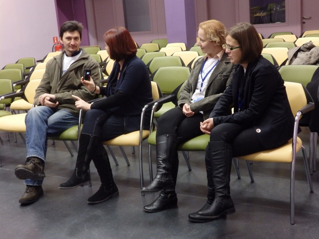 Ravnatelj Stjepan Lučki, urednica Majda Makovec, voditeljice projekta iz Srbije Jelena Drmanac i Dragana Babović