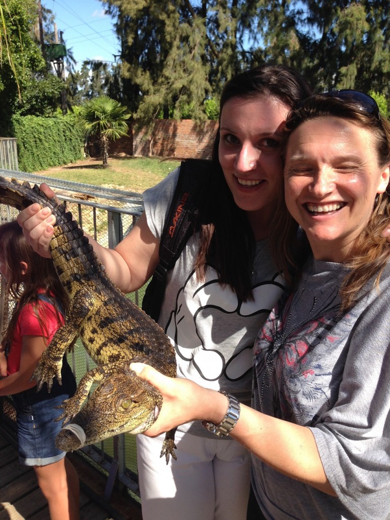 Učiteljica Martina Sokač na farmi krokodila Le Bonheur
